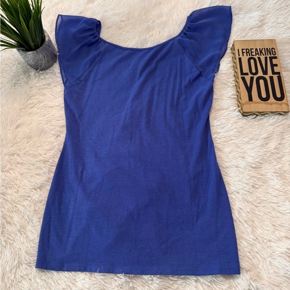 NWT Express Sheer Flutter Top / Shirt - Picture 1 of 5